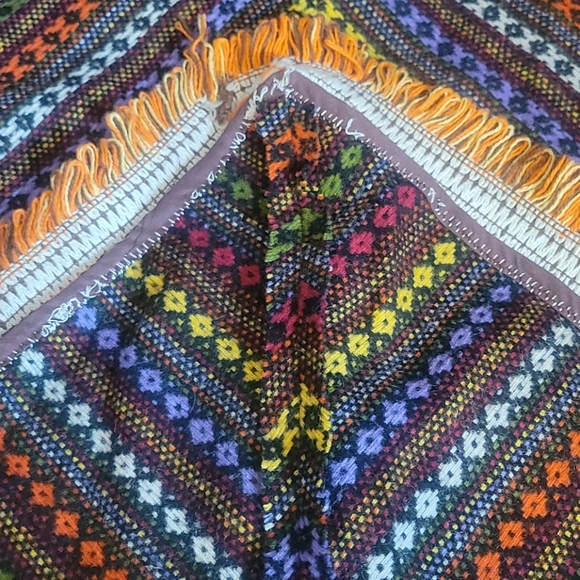 Vintage 70s Poncho Cape  L - Picture 4 of 12